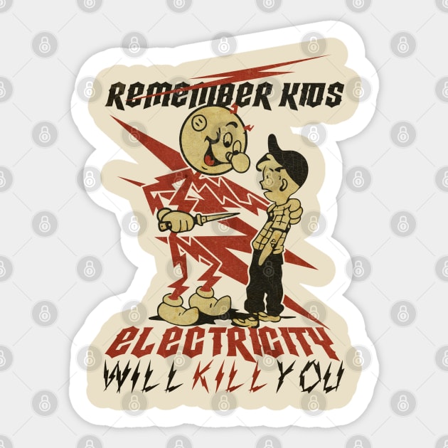 REMEBER KIDS NEW VINTAGE Sticker by jandamuda99